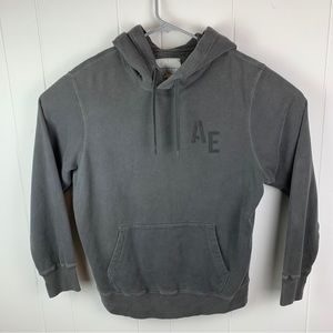 American Eagle Pullover Hoodie Super Soft Gray Men’s Medium Logo